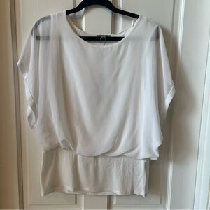 Joseph A White Short Sleeve Blouse